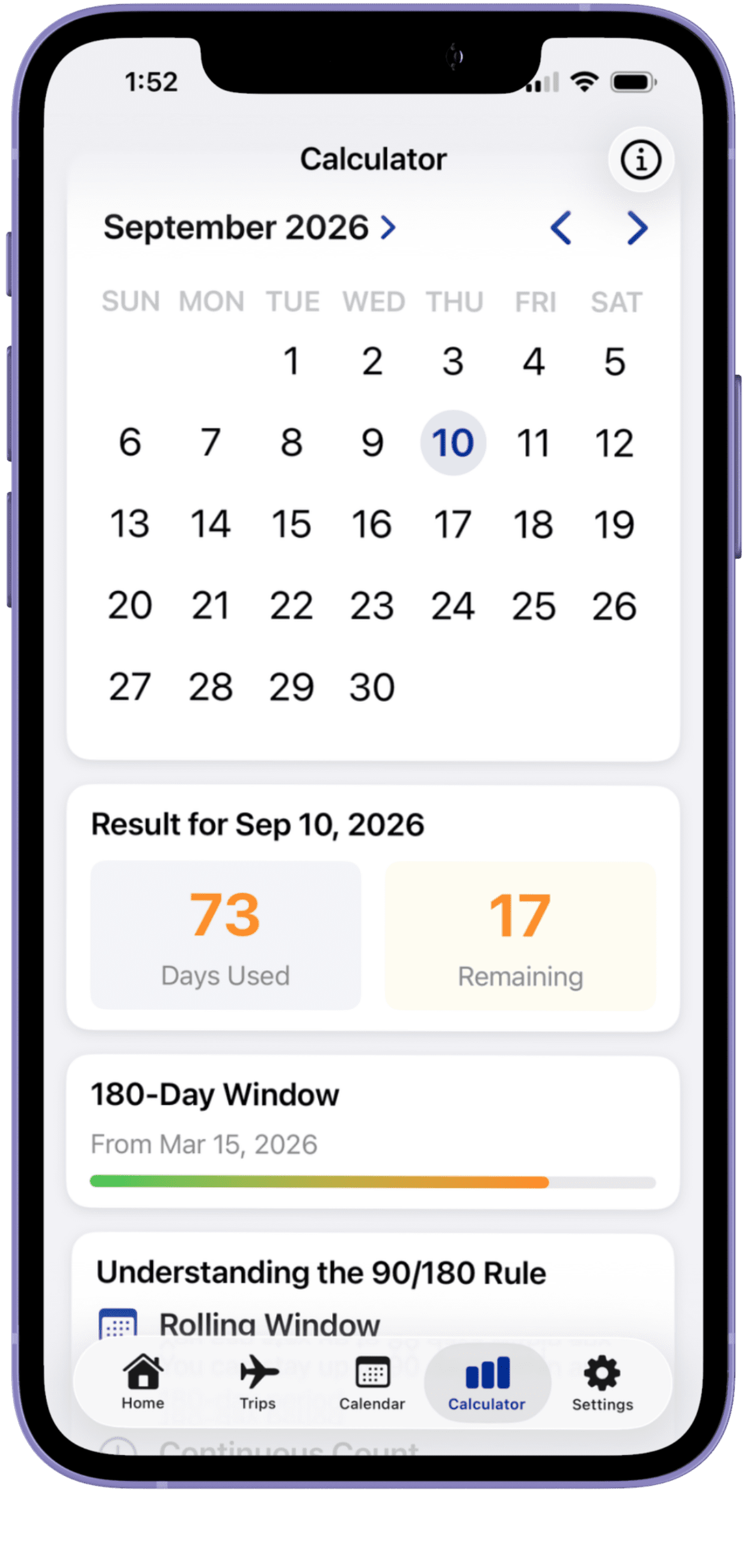 ios app store shengen calculator 2